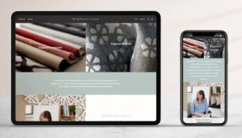 Curated Textile Samples at Mercato Place