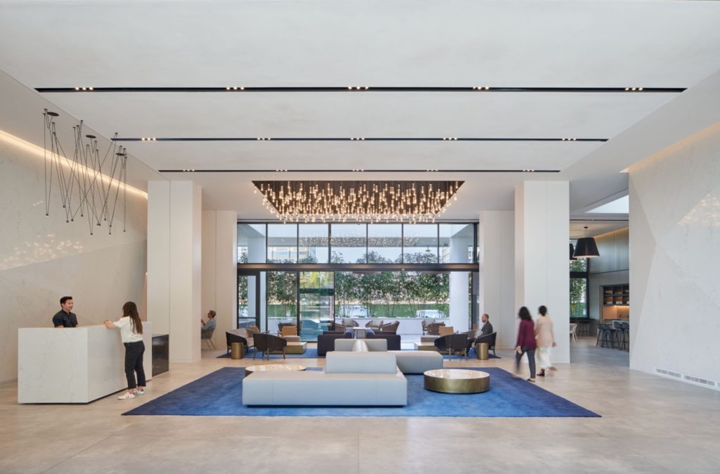 Archilume P1M pendant lobby view