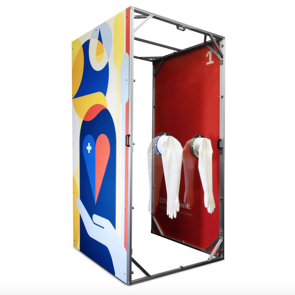 SpecStars Steelcase SnapCab COVID shield unit