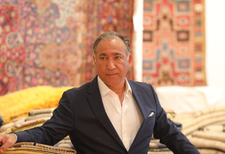 Nazmiyal photo of Jason Nazmiyal with his rugs
