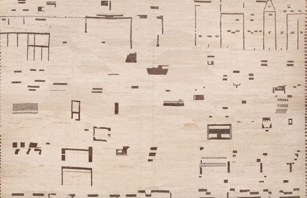 Nazmiyal modern Swedish style rug