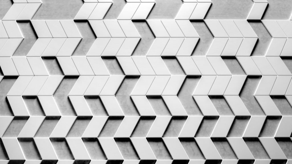 V-Art panel in zig-zag design