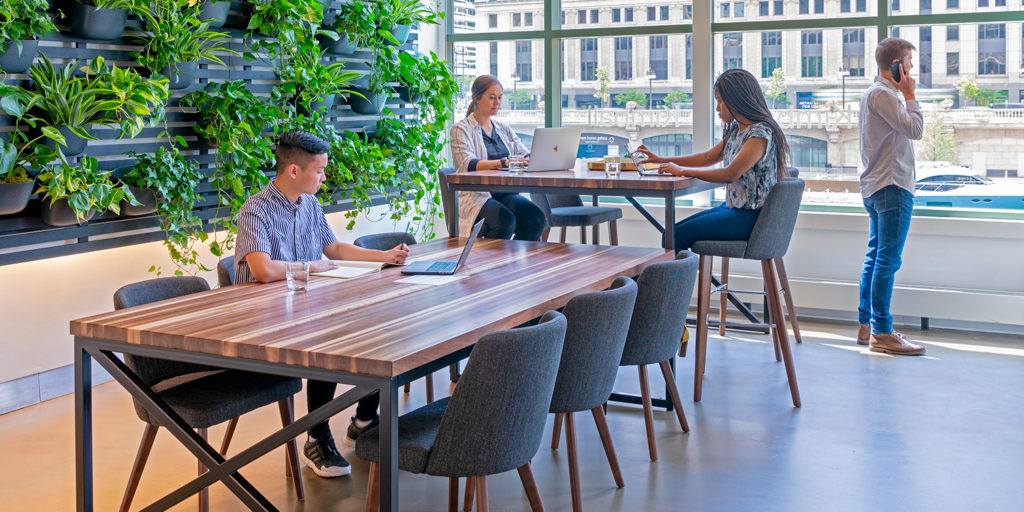 SpecStars Kimball Priority Desks with wood top