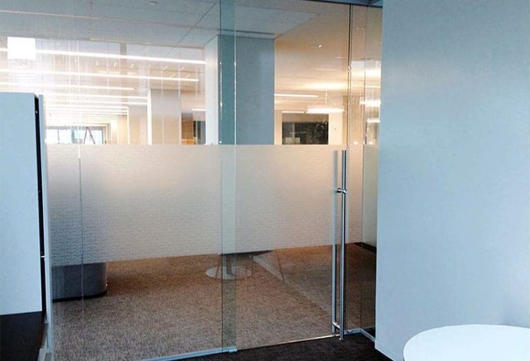 Glass door handle