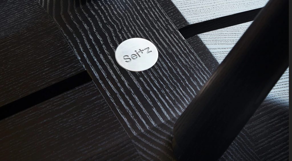 Studio Seitz bench in black detail