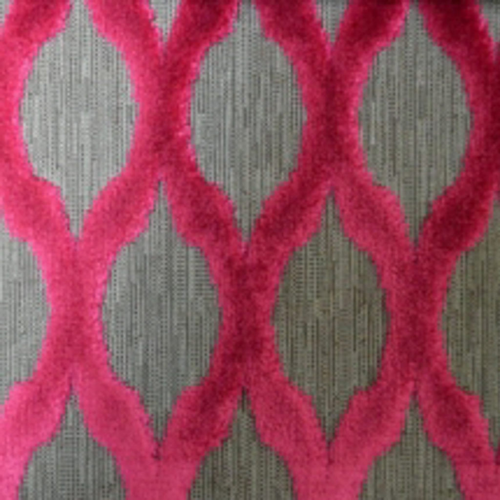 Lara's Velvet swatch detail fuchsia
