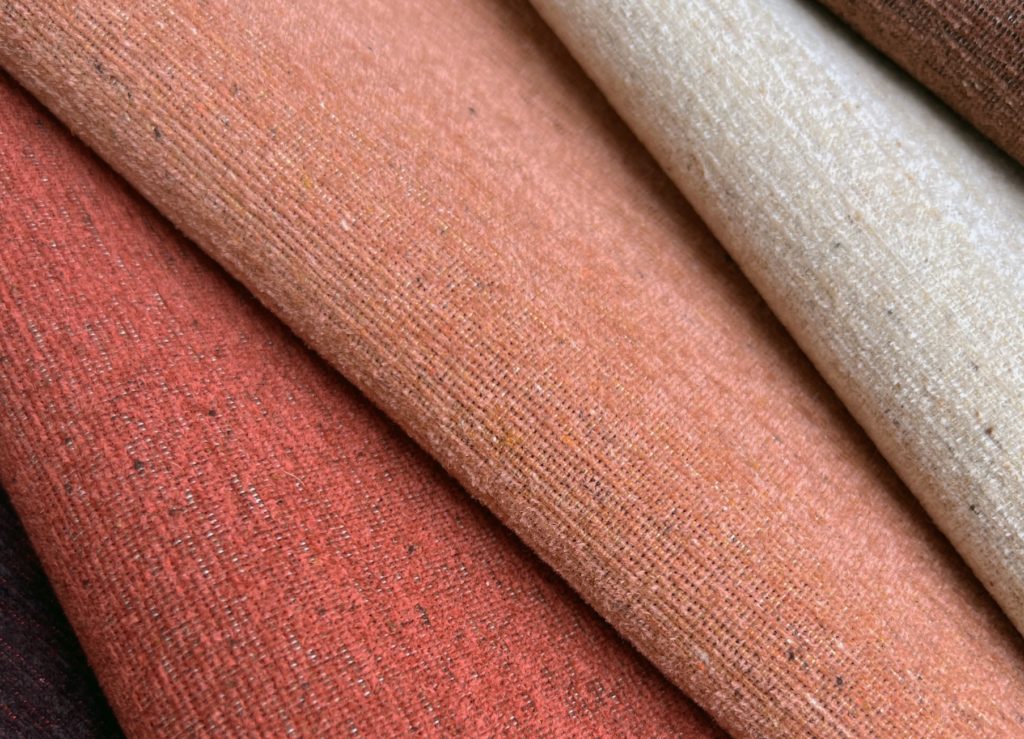 Dusted Fleck swatches in four colors