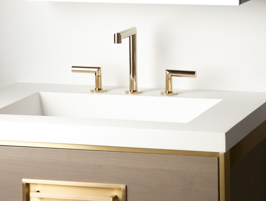 Newport Brass Kirsi with white vanity