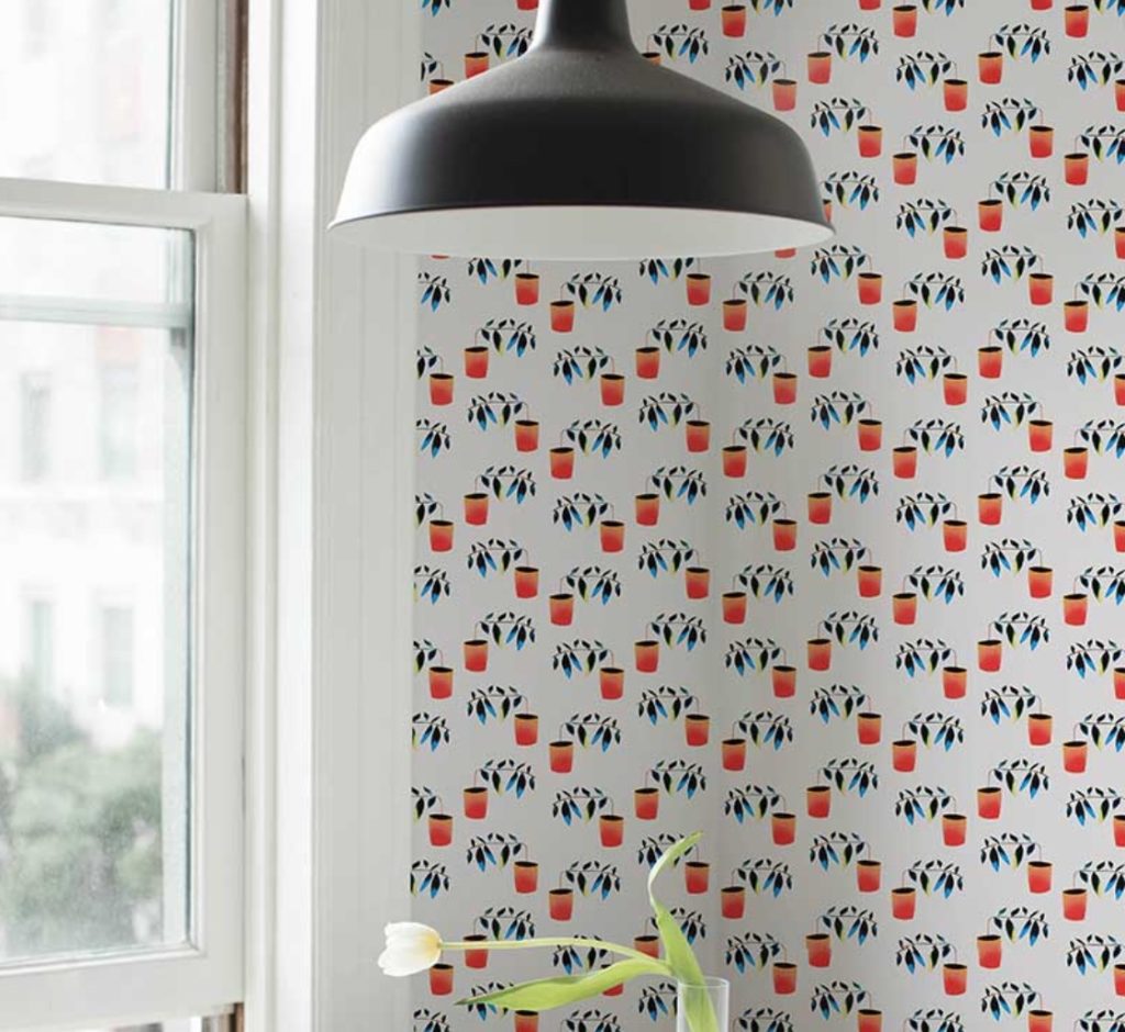 reaching out wallcovering
