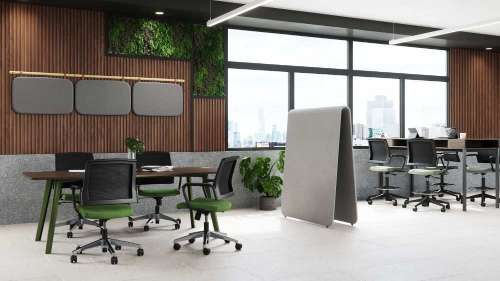 A Frame gray in office 