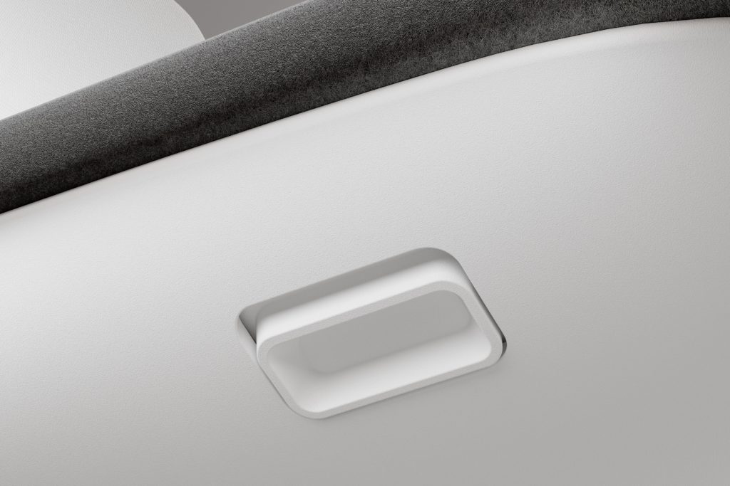Click detail of height-adjust lever