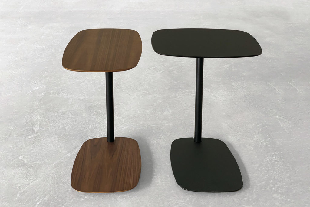 Meseta two tables walnut and black fenix
