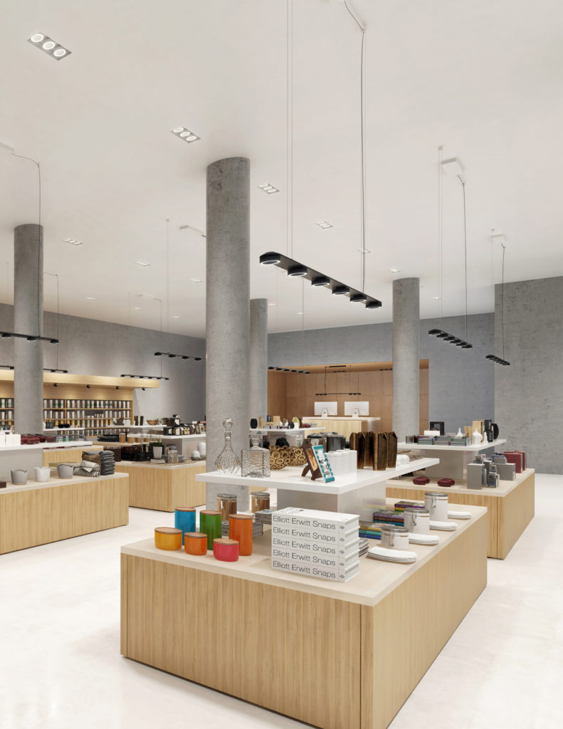 Eureka Outline three lights in retail store