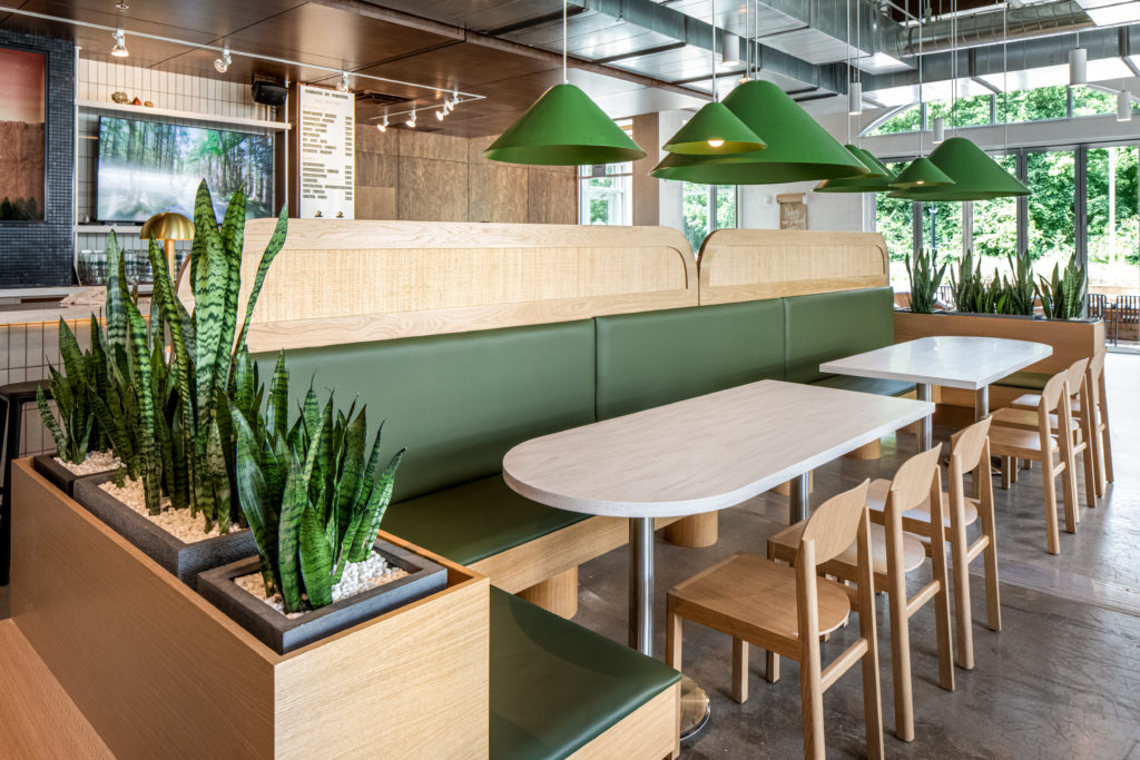Tables at Getaway Brewiing