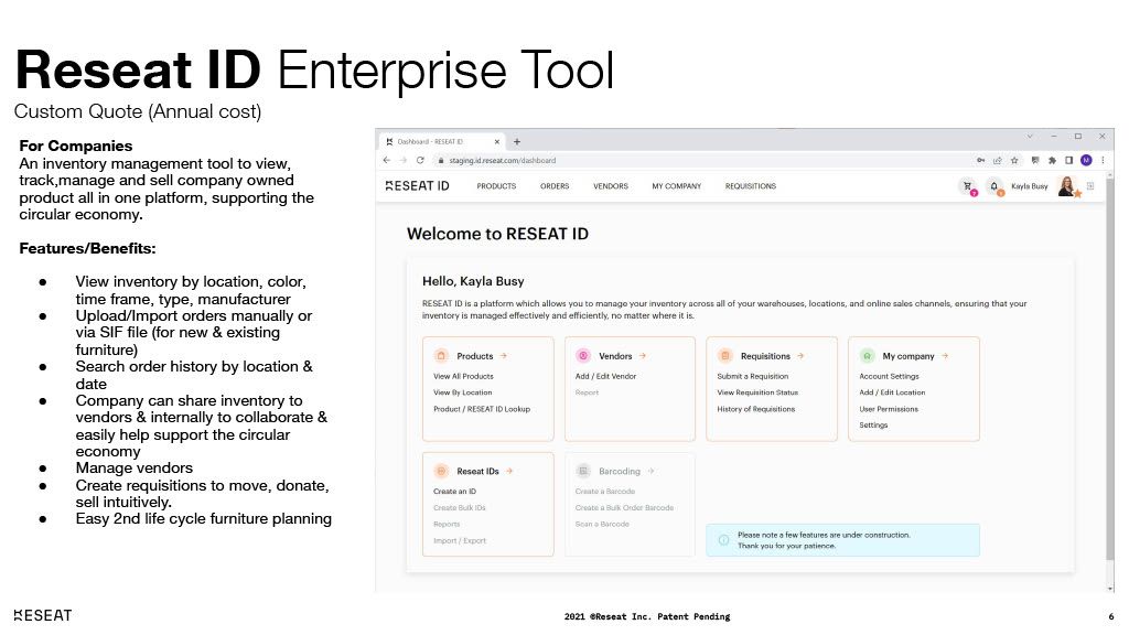 Reseat Enterprise Tool