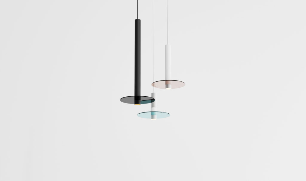 quirky Combi pendant with glass shades 