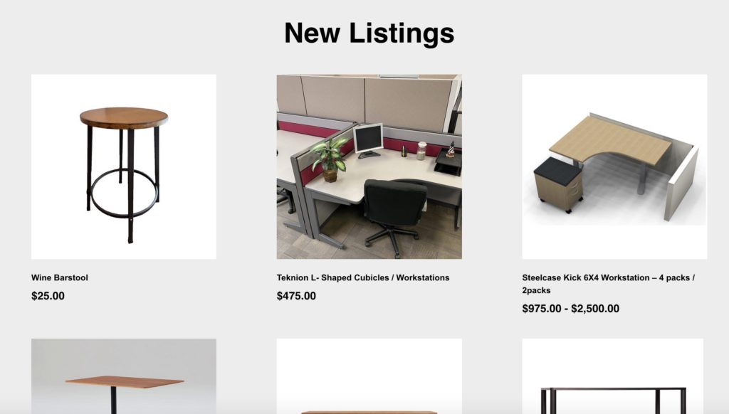 Reseat website listings