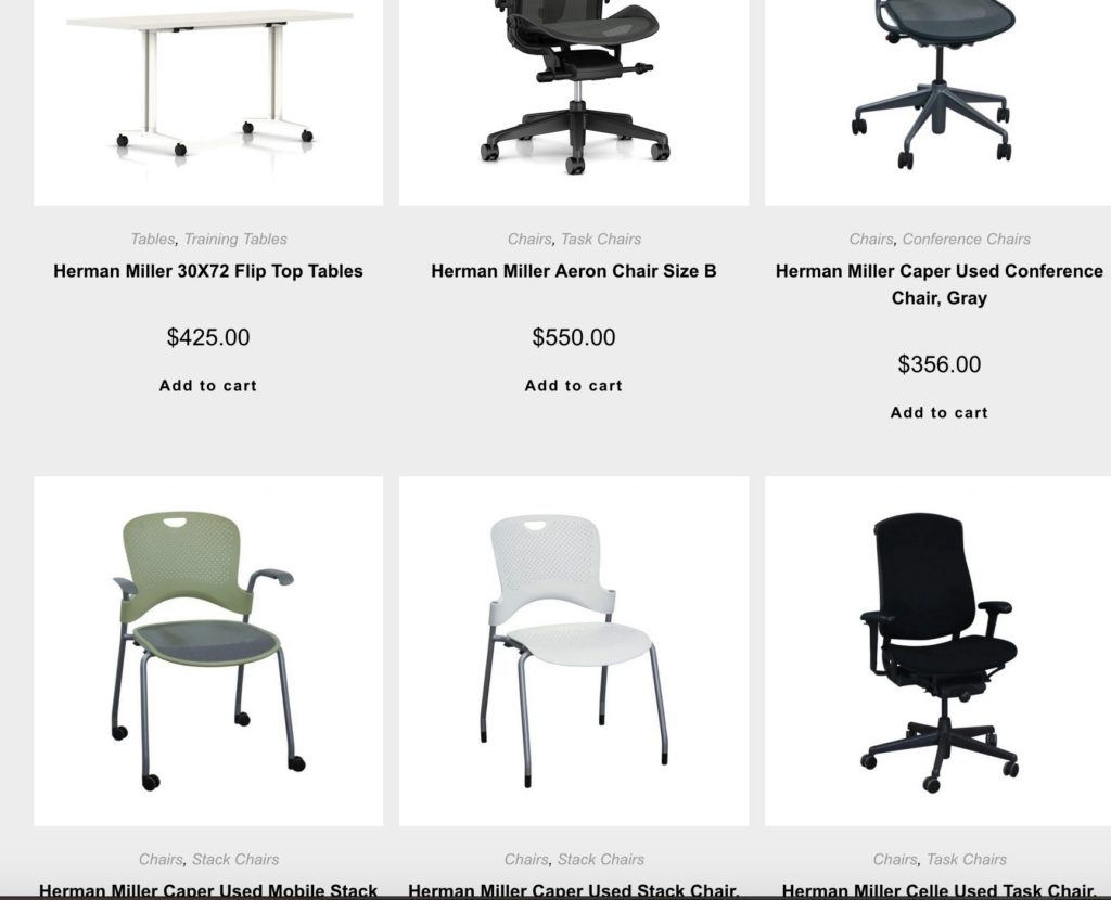 Herman Miller listings