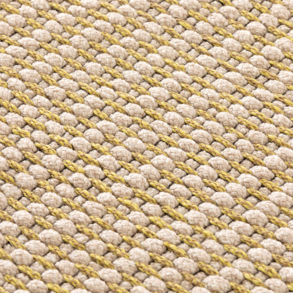 Yellow Cord rug detail