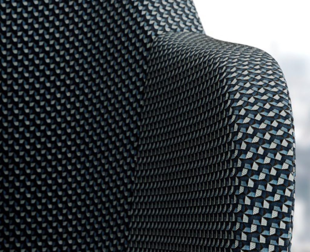 Cube Geo textile detail dark blue