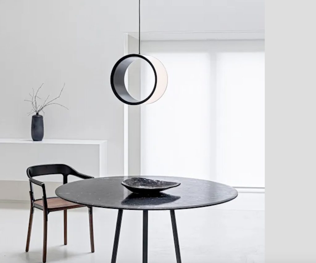Lost light suspension in white room