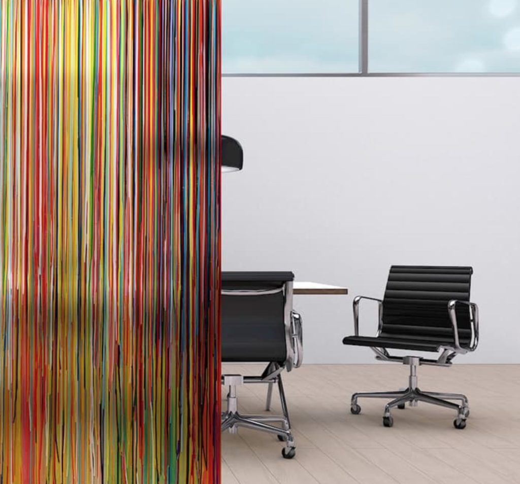 Inthebeginning design of colorful striped lines by Markus Linnenbrink