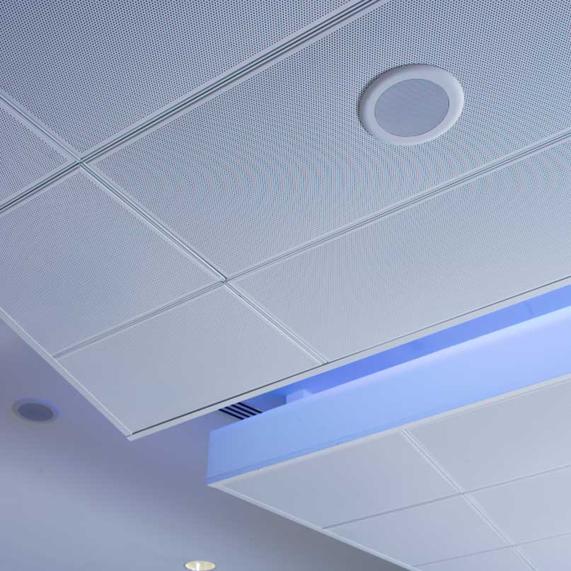 Accurate Perforating panels on ceiling