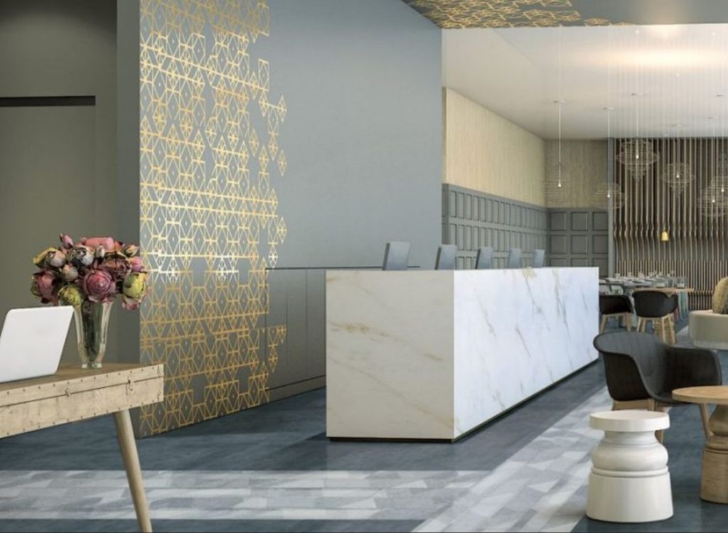 Armstrong Flooring Unbound LVt in workspace