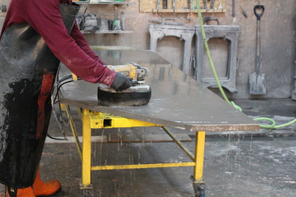 Johnstone architectural concrete finishing process
