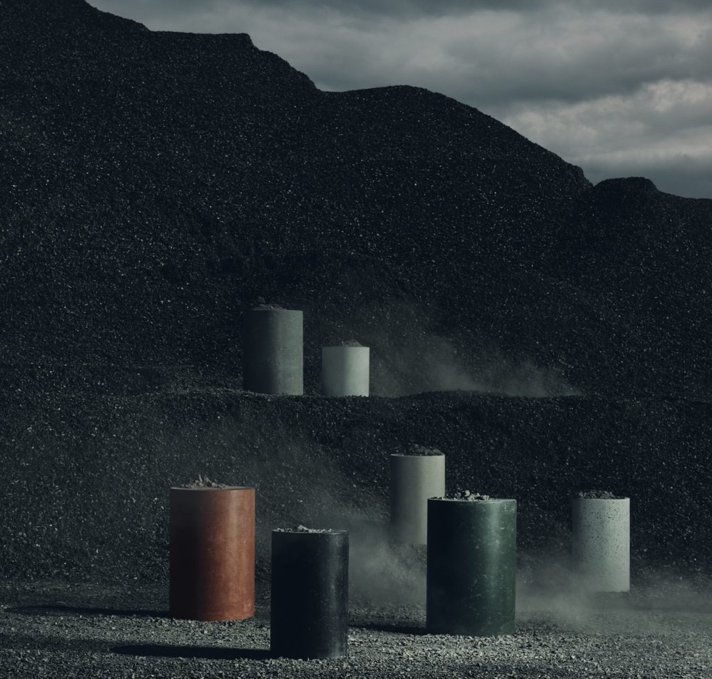 outdoor furniture of concrete