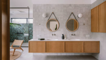 Inbani Outfits the Bathrooms in a Boho house in Kenpo, Poland