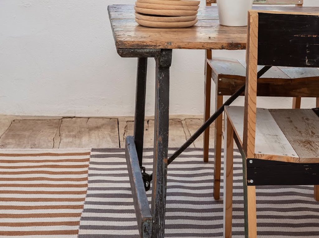 nanimarquina Ceras rug on floor og kitchen