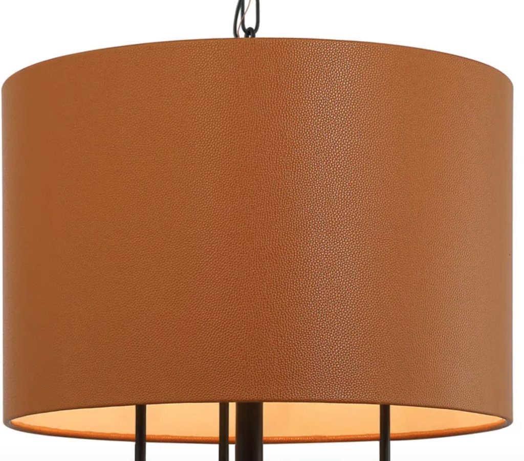 Secret Agent leather pendant light