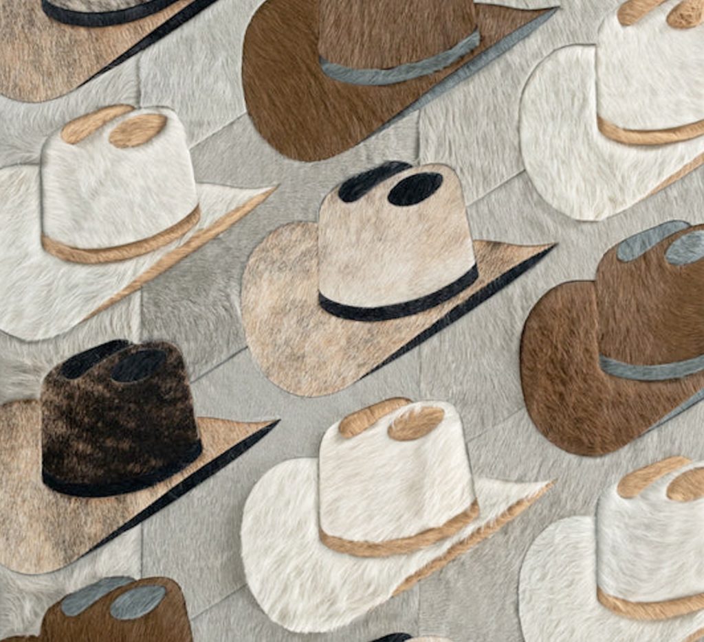 Kyle Bunting cowboy hat rug