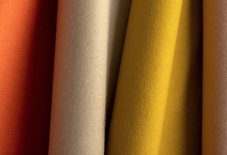 Luum Full Wool close-up of fabric in different colors