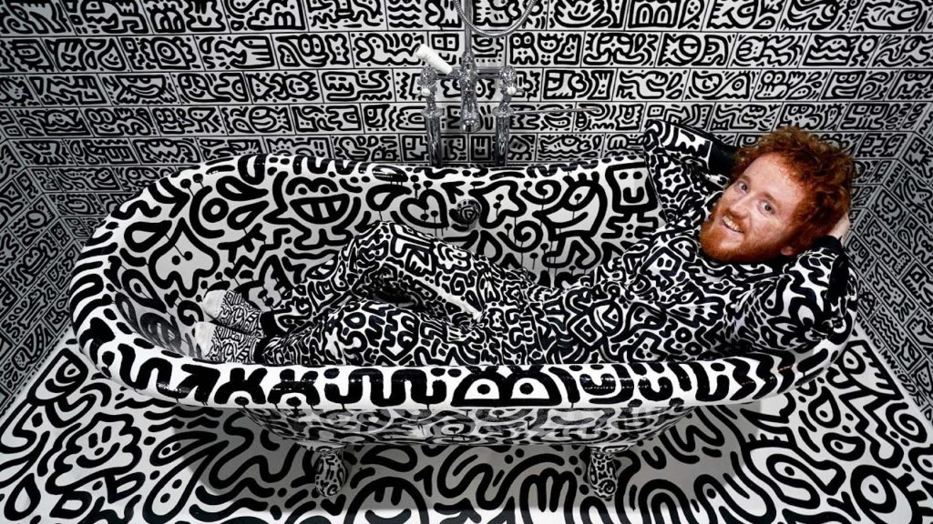 Doodle bathroom