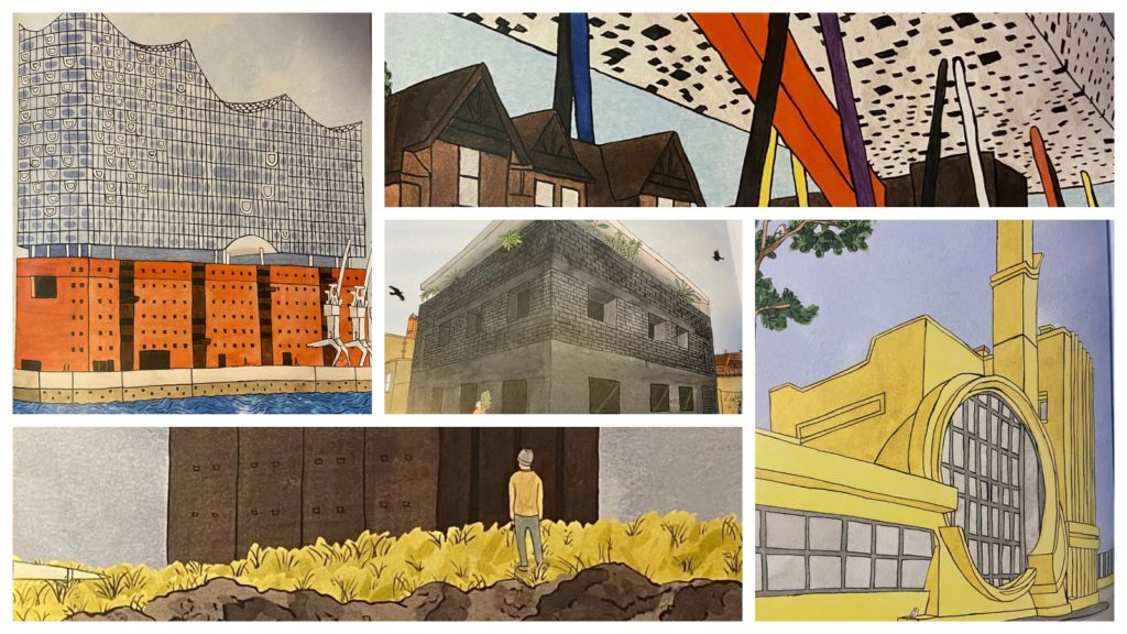 buildings collage