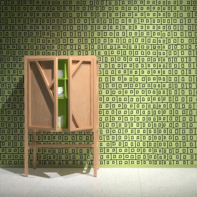 green bricks wallpaper