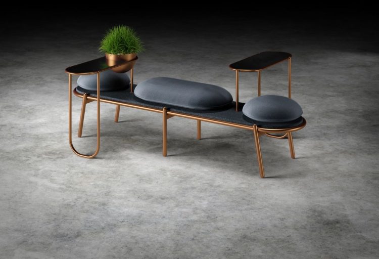 Joséphine Bench in black