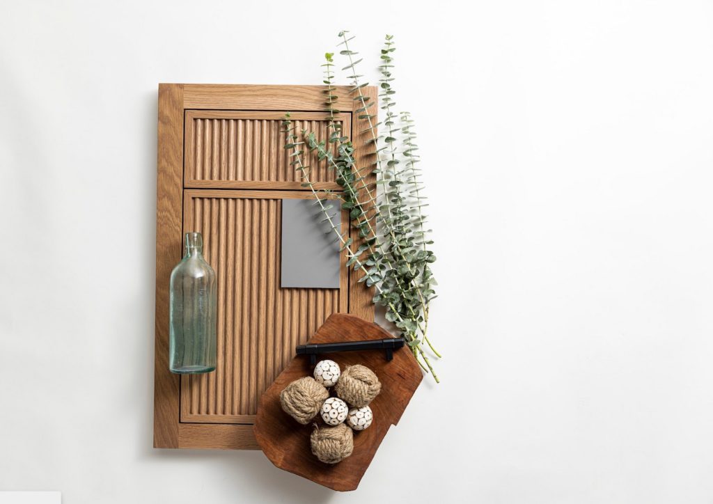 Wood Mode Cologne Reeded style in natural mood board
