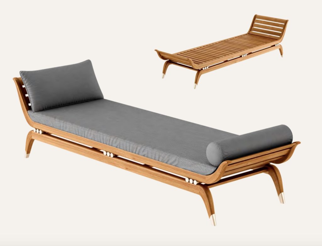 Art Deco chaise lounges