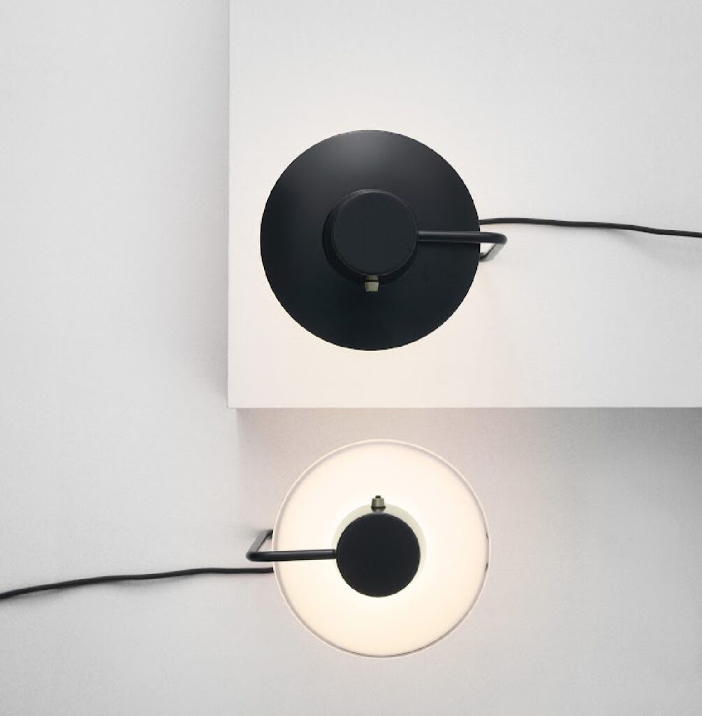 view from above of AJ Oxford table lamps