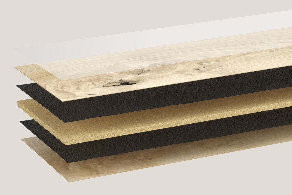 Schematic of interior of Bjelin Hardened Wood plank