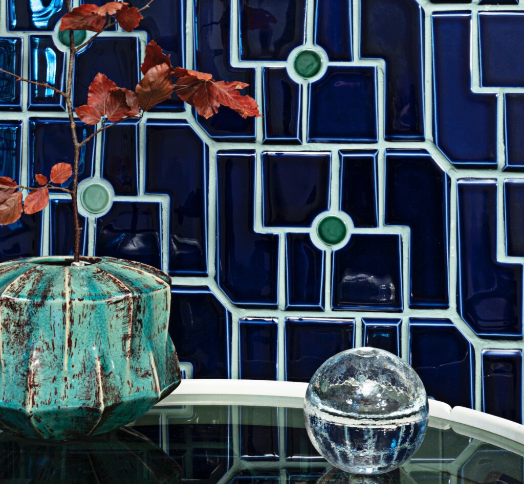 Maya Collection blue/green backspalsh detail