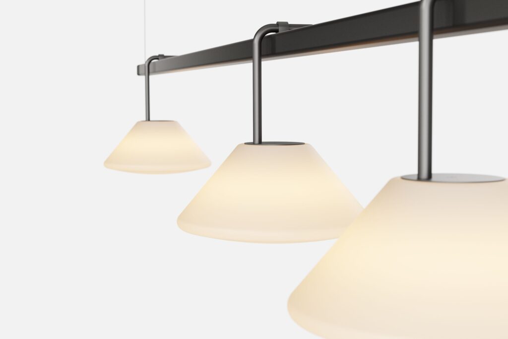 Detail with three Cone fixtures