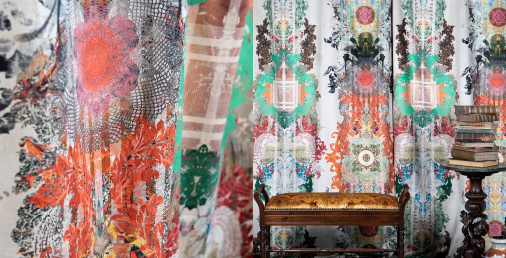 Totem Damask velvet