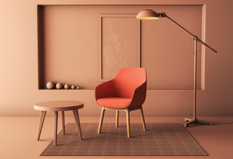 Lilly side chair wood base