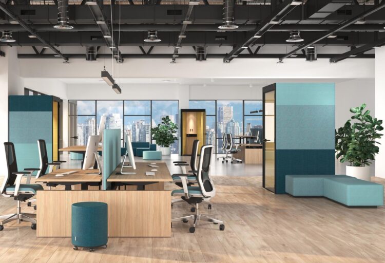 Silent Room pods in open office