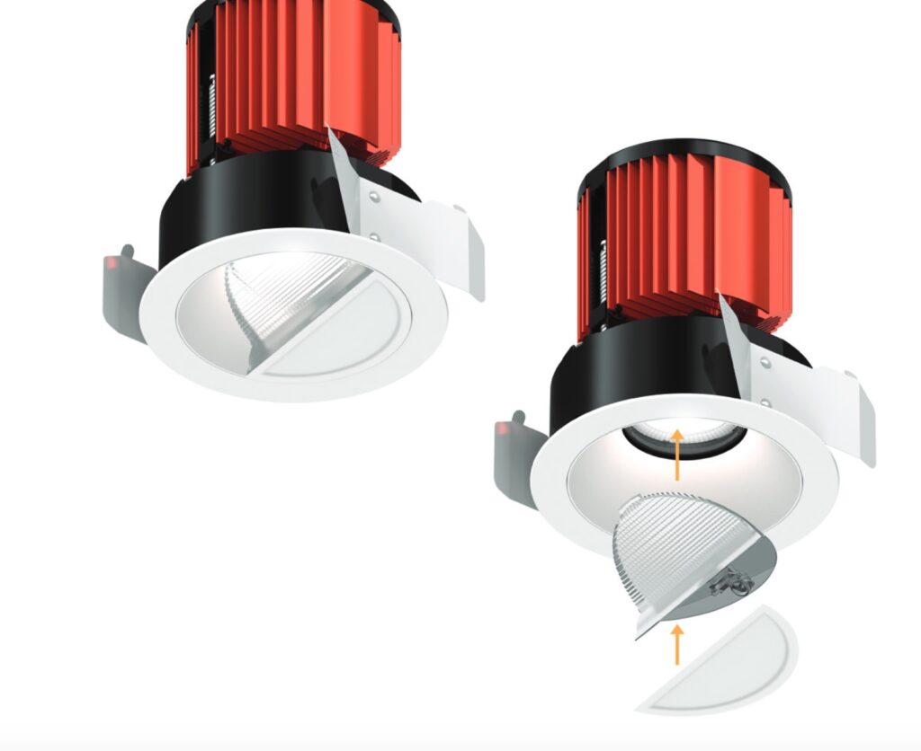 Installation of wall wash fixture