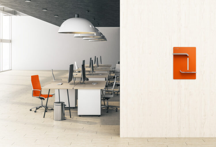 Vaask unit outside work space on wall